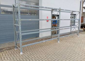 Regał metalowy Dexion warsztat kontener garażowy półkowy 580x250x80cm hala