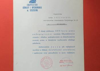 ( 1839 ) Podziękowanie XXV lecie Pracy, Ansilewska ( 1839 ) Podziękowanie XXV lecie Pracy, Ansilewska