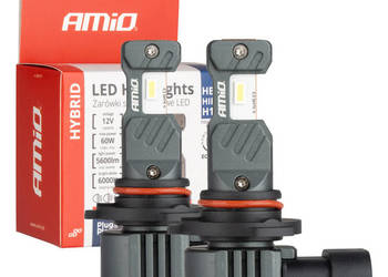 ŻARÓWKI LED AMIO HB3 HIR1 H10 HYBRID CANBUS