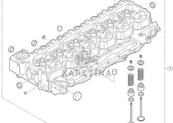 CLAAS Axion 870 Głowica Cylindra Silnika CZĘŚCI 00 00 1150 658 1 0011506581