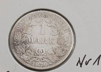 1 Marka Prusy 1876 r. - nr. 1 - mennica A