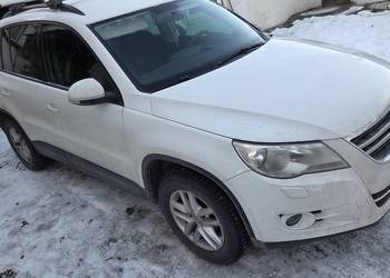 VW Tiguan 2010r Biały /Czarne Wnętrze / Klima / Nawigacja / Czujniki / GPS