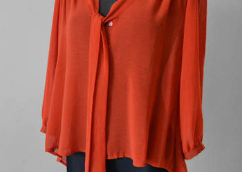 pomarańczowa bluzka elegancka na okazję L XL Atmosphere