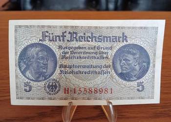 Banknot Germany 5 Marek 1939r. Rzadki