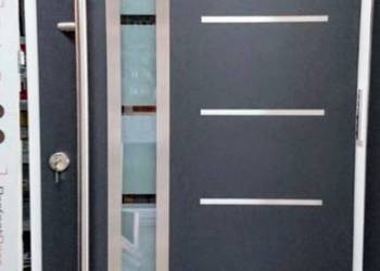 Drzwi zewnętrzne antracyt 110x210