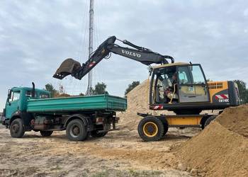 Koparka, Wywrotka, Wykopy, Roboty ziemne, Rozbiórki, Transport, Ziemia