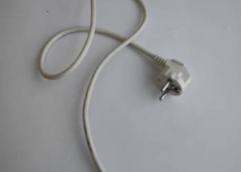 Kabel biały z wtyczką hermetyczną 3 x 0,75 mm2