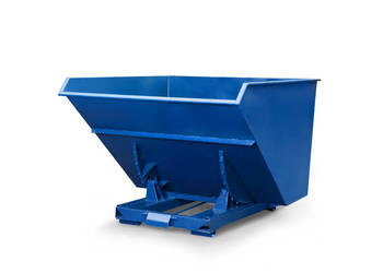 Kontener metalowy uchylny do wózka widłowego 3300l