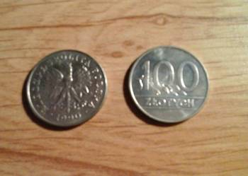 Monety polskie - 50 złotych., 100 złotych - rok 1990 .