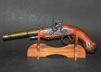 Replika pistolet skałkowy XVIIIw DENIX 1296 leworęczny