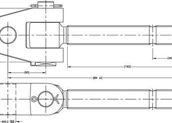 Końcówka przegubowa łącznika górnego, M30x3.5 prawa 20.0 mm TL3035200RKR