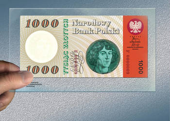 Banknot 1000 zł z 1965 r, - Unikat