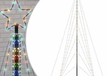 vidaXL Choinka LED 861 LED Kolorowa 478 cm(SKU:4016427)