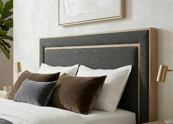 Łóżko tapicerowane z pojemnikiem LABIO 160x200 + stelaż podnoszony DREWNIAN