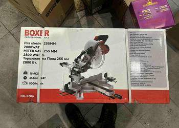 Piła ukośna z laserem i posuwem BOXER BX-3284 – 2800 W