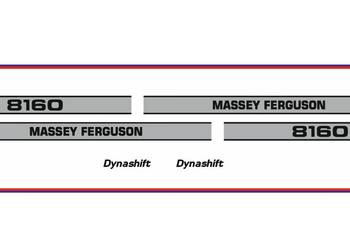 Naklejki Massey Ferguson 8160 Ciągnik Traktor nalepki Komplet