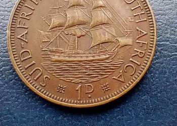 Stare monety 1 cent 1952 Afryka Południowa