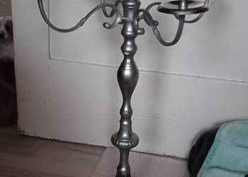 79cm wys ponad 30 letni 5 ramienny cięzki świecznik