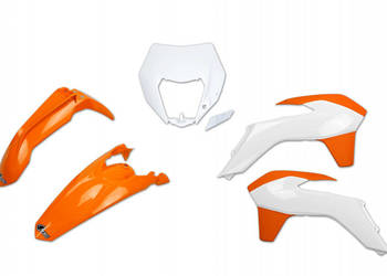 KOMPLET PLASTIKÓW KTM EXC/EXCF 14-16 UFO Z OSŁONĄ LAMPY