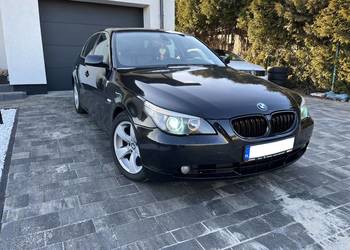 BMW E60 3.0D Automat Czarna Sedan Zadbana