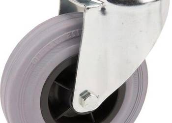 Koła skrętne z czarnymi oponami gumowymi 3470PIR125P3013