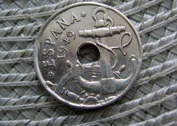 Hiszpania 50 Centymów 1949r