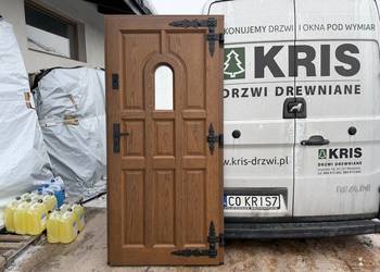 Drzwi zewnętrzne drewniane OD RĘKI Góralskie cała Polska czyste powietrze