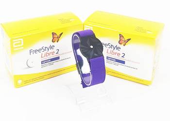 Opaska ochronna na sensor FreeStyle Libre 2 - Fioletowa