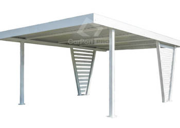 Carport V PREMIUM 4x4,8m Wypełnienie panelami Wiata samochodowa CP159