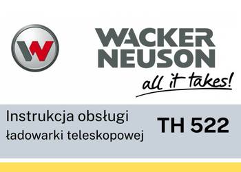 DTR Instrukcja obsługi, katalog, UDT- serwis - Wacker Neuson TH522