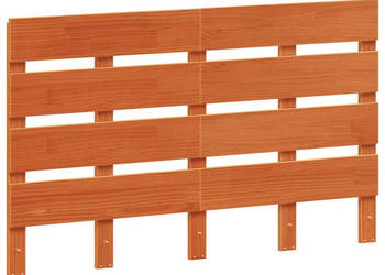 Wezgłowie do łóżka woskowy brąz 120 cm lite drewno sosnowe WM-844444