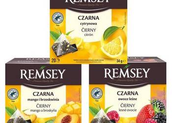 Remsey herbata czarna - cytrynowa , owoce leśne , mango i brzoskwinia NOWA