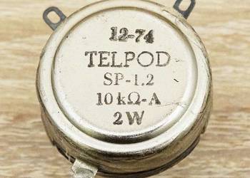 Potencjometr typu SP-1.2 UNITRA TELPOD 10 kΩ - komów - A, 2 W, RETRO