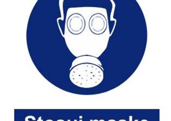 Naklejka BHP Stosuj maskę ochronną ZNO-5