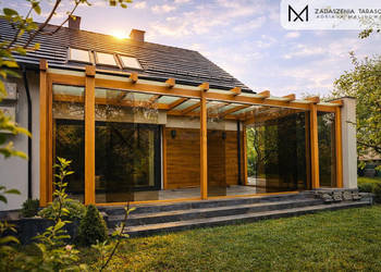Zadaszenie tarasu | Szkło i drewno | Producent
