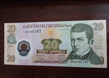 Banknot 20 lempiras Honduras