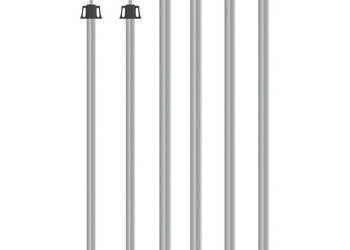 Teleskopowe słupki do tarpa dł. 102-260 cm 2 szt. aluminium WM-315219