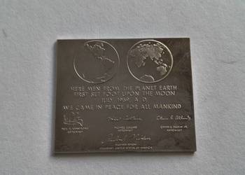 Srebro kolekcjonerskie  Ag 999/1000 odpis Prezydenta USA oraz austronautów