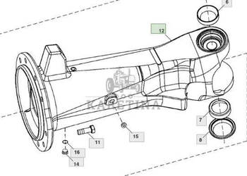 John Deere 7830 Obudowa Przedniego Mostu Pochwa Prawa Lewa R287715 R269501…