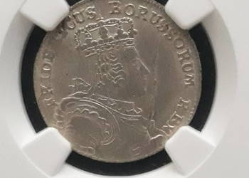6 Groszy 1757 r. B - Wrocław NGC-62