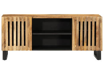 Szafka pod TV 105x34x46 cm lite surowe drewno mango WM-377436