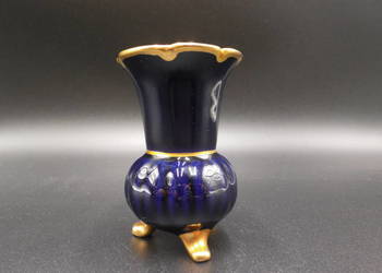 Porcelanowy kobaltowy wazon UNTER WEISS BACH