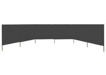 vidaXL Parawan 6-skrzydłowy z tkaniny, 800x120 cm, antracytowy(SKU47176)