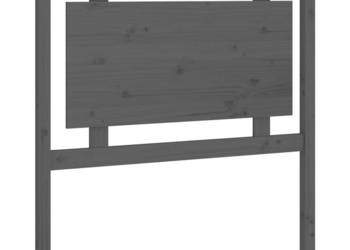 Wezgłowie łóżka szare 955x4x100 cm lite drewno sosnowe WM-817922