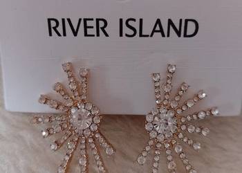 RIVER ISLAND/Bogato zdobione kolczyki wieczorowe/ NOWE