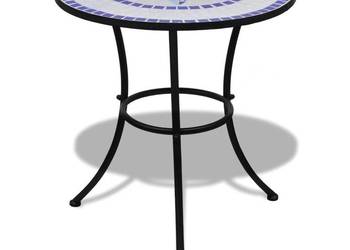 vidaXL Stolik bistro, niebiesko - biały(SKU:41530)