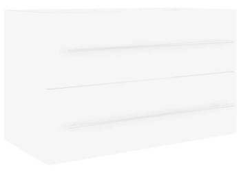 Szafka pod umywalkę biała 80x385x48 cm WM-804701