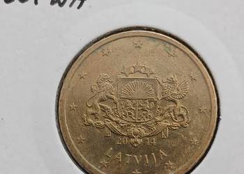 50 Eurocentów Łotwa 2014 r.
