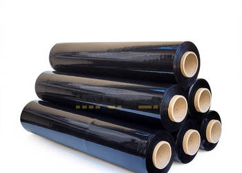 10x Folia stretch 3kg CZARNA kryjąca SUPER JAKOŚĆ