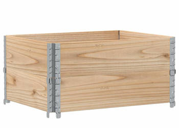 Nadstawki paletowe 2 szt. 80x60 cm lite drewno sosnowe WM-4010268